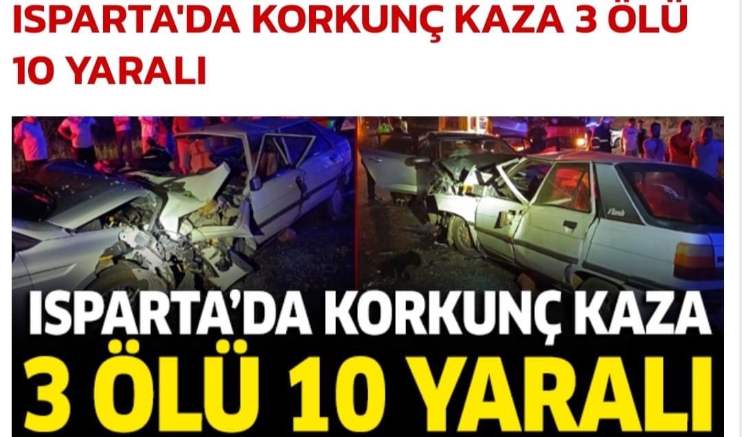 EŞMELİ AİLE KAZA YAPTI 2'si BEBEK 3 ÖLÜ